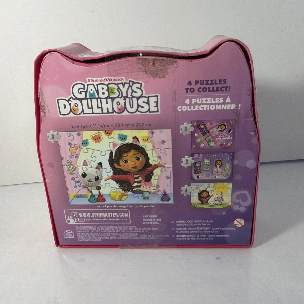 Gabbys Dollhouse 24 piece PUZZLE Collection Spinmaster Ages 3+